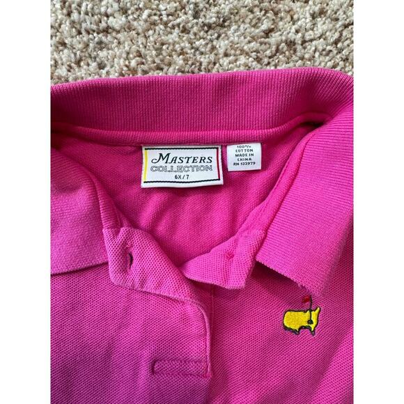 MASTERS Collection Girls Hot pink Polo Dress, Masters LOGO; size 6X-7; GOLF - Picture 4 of 6